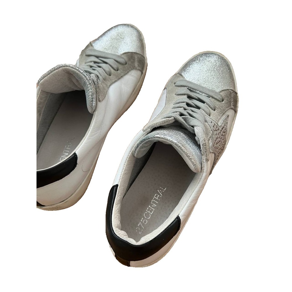 275 Central Shoes White Leather Sneakers size 38 women shoes S000001 - Picture 2 of 8